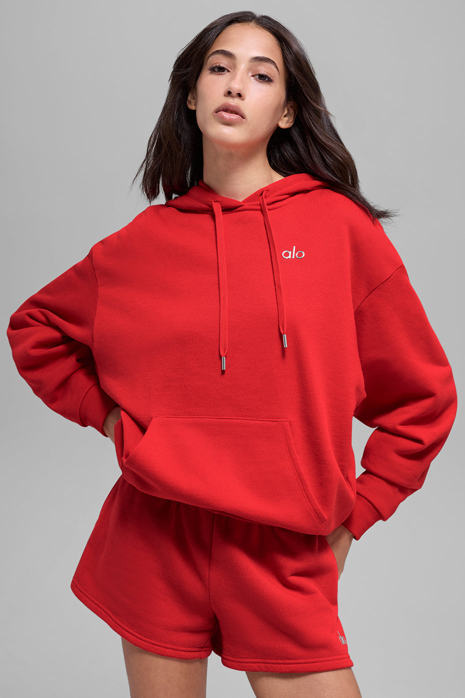 Alo Yoga Women's Accolade Hoodie - Bright Red