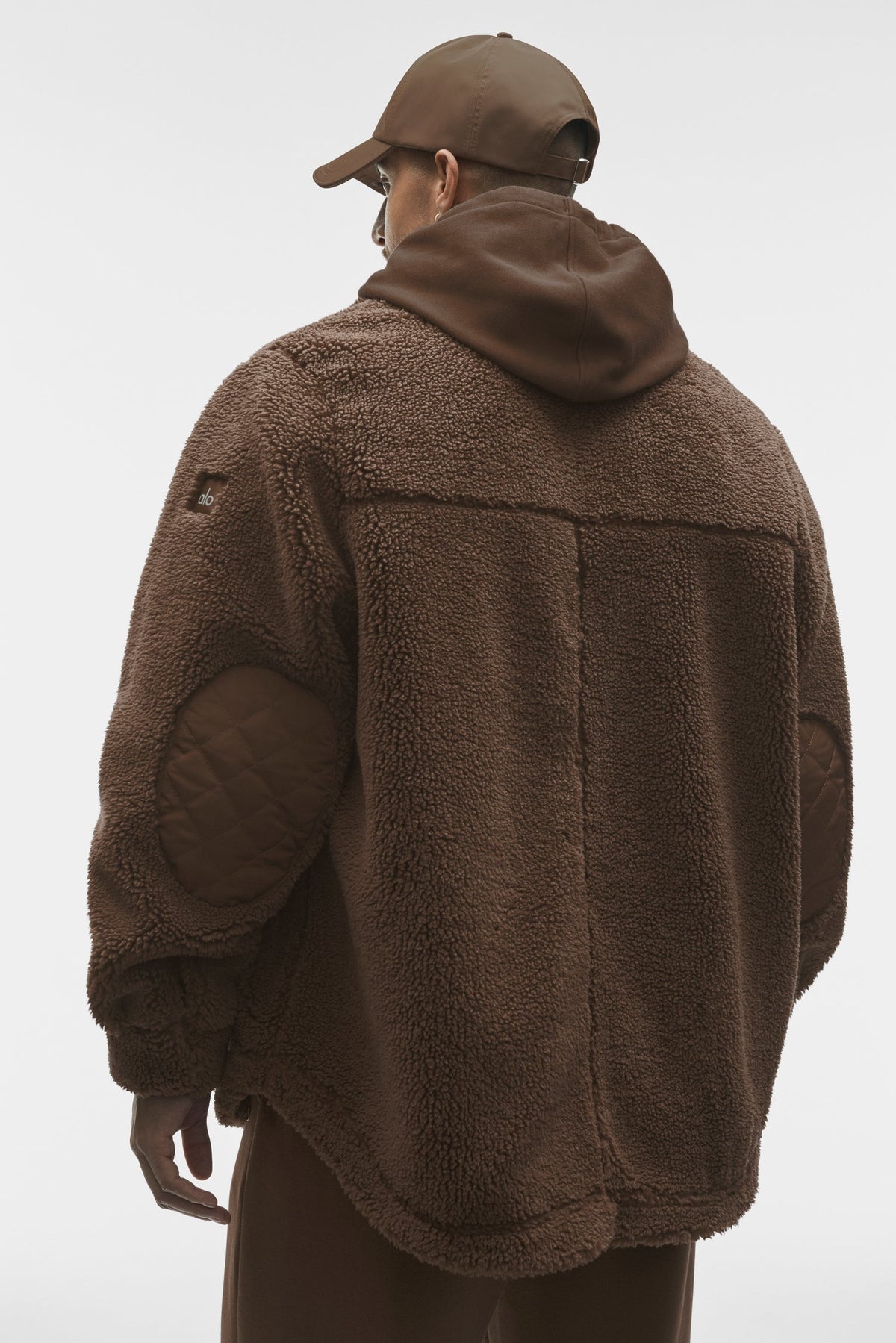 Alo Yoga Men's Sherpa Edge Shacket  -  Java Brown