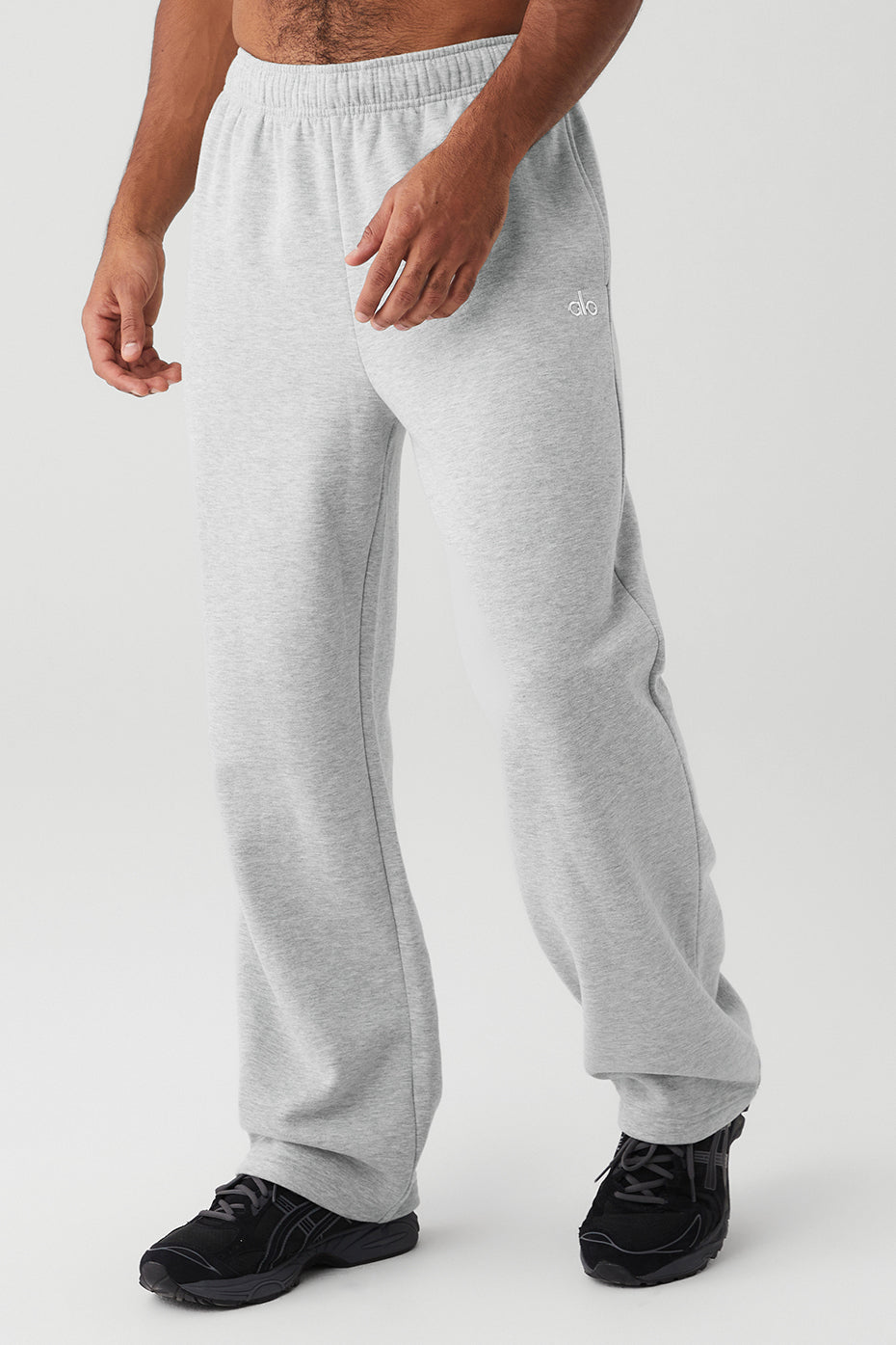 Alo Yoga Men's Accolade Straight Leg Sweatpant  -  Athletic Heather Grey