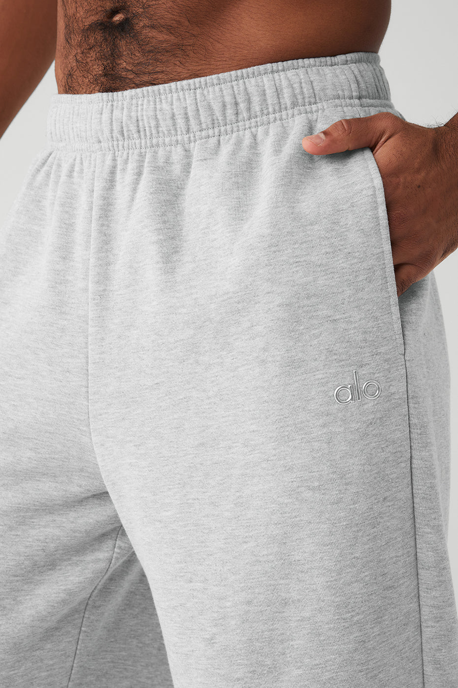 Alo Yoga Men's Accolade Straight Leg Sweatpant  -  Athletic Heather Grey