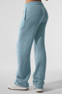 Alo Yoga Wool Cashmere New Class Sweatpant   -  Celestial Blue Granite Heather
