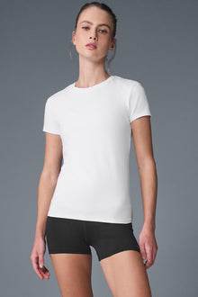 Alo Yoga Alosoft Finesse Tee  -  White