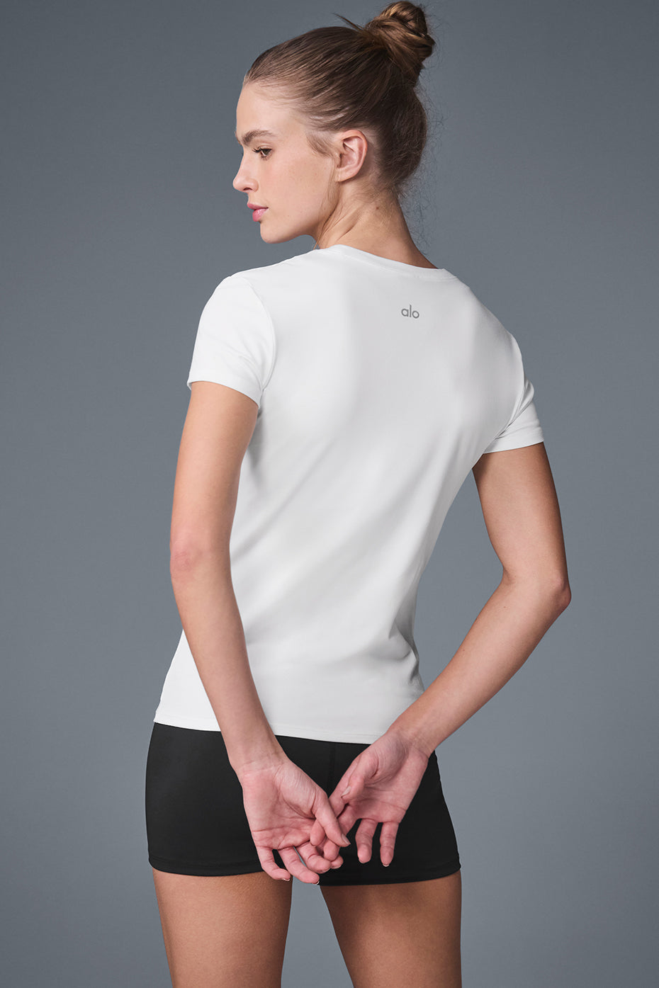 Alo Yoga Alosoft Finesse Tee-White