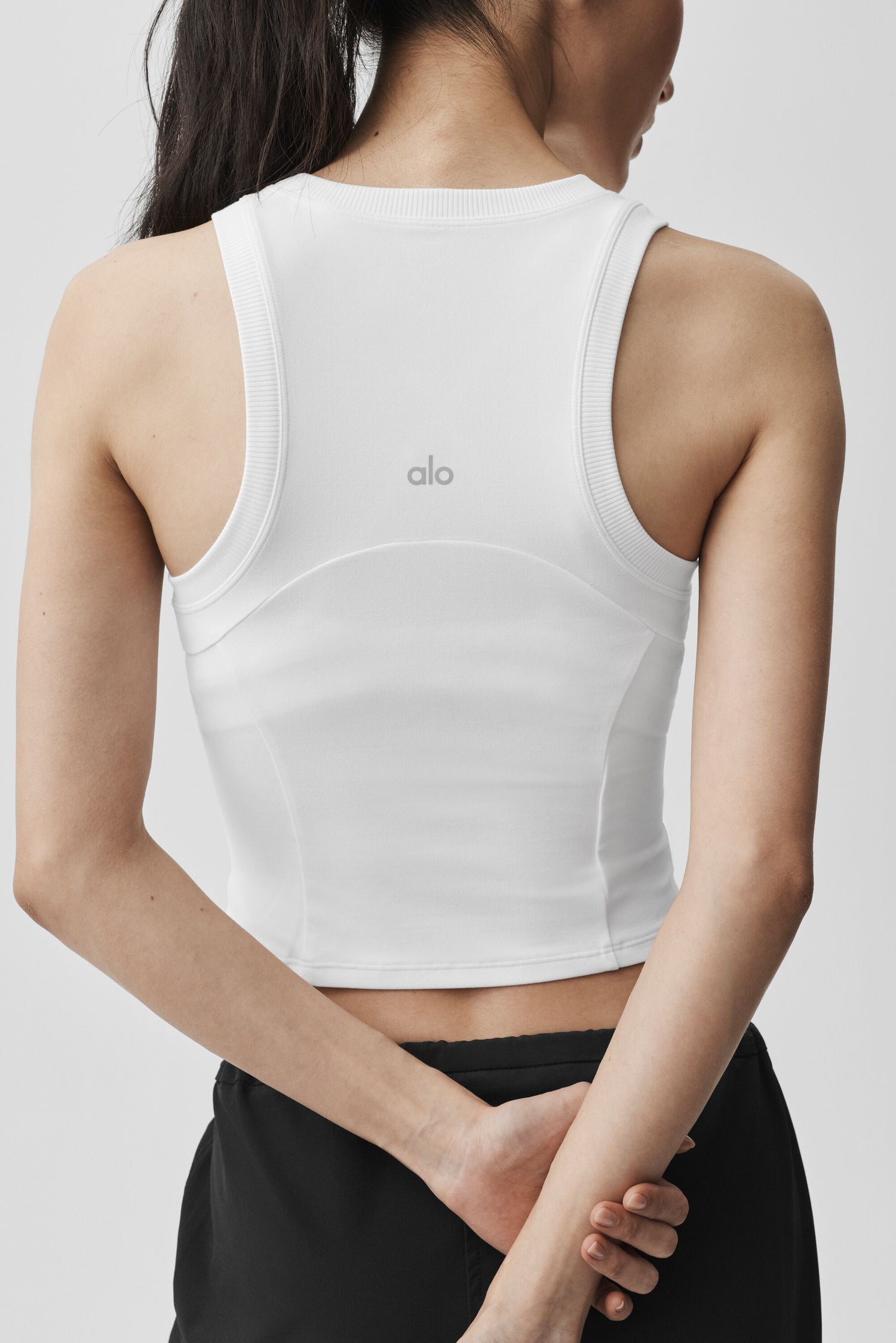 Alo Yoga Alosoft Level Up Full Zip Tank-White – Kanadadan Kapına