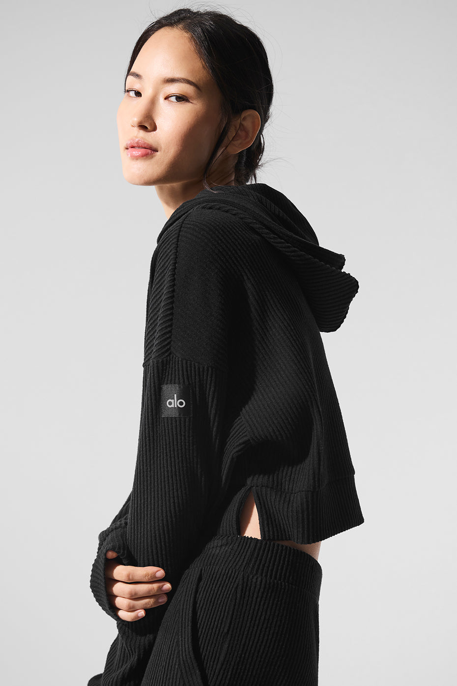 Alo Yoga Women's Muse Hoodie  -  Black
