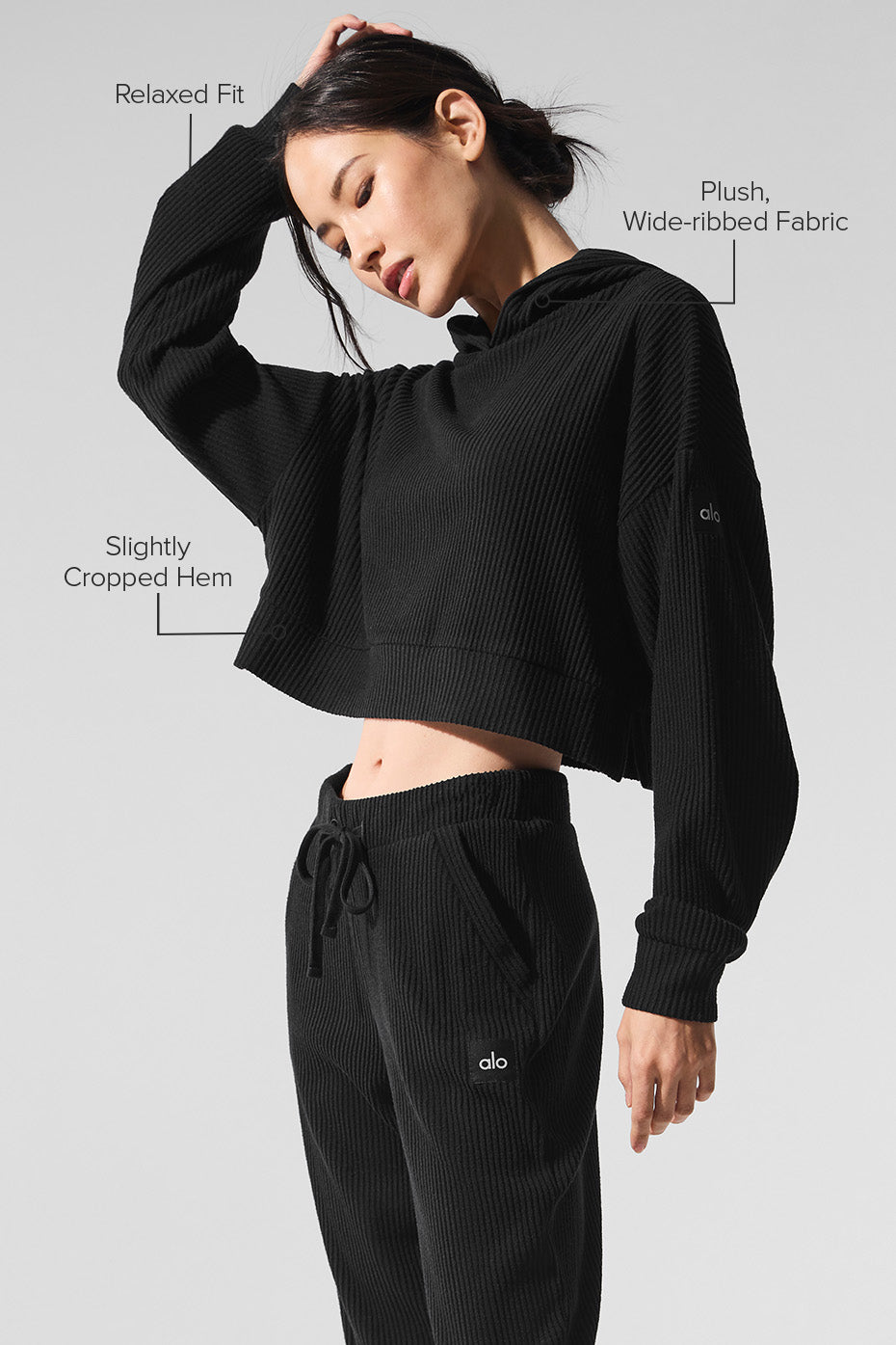 Alo Yoga Women's Muse Hoodie BlackCore
