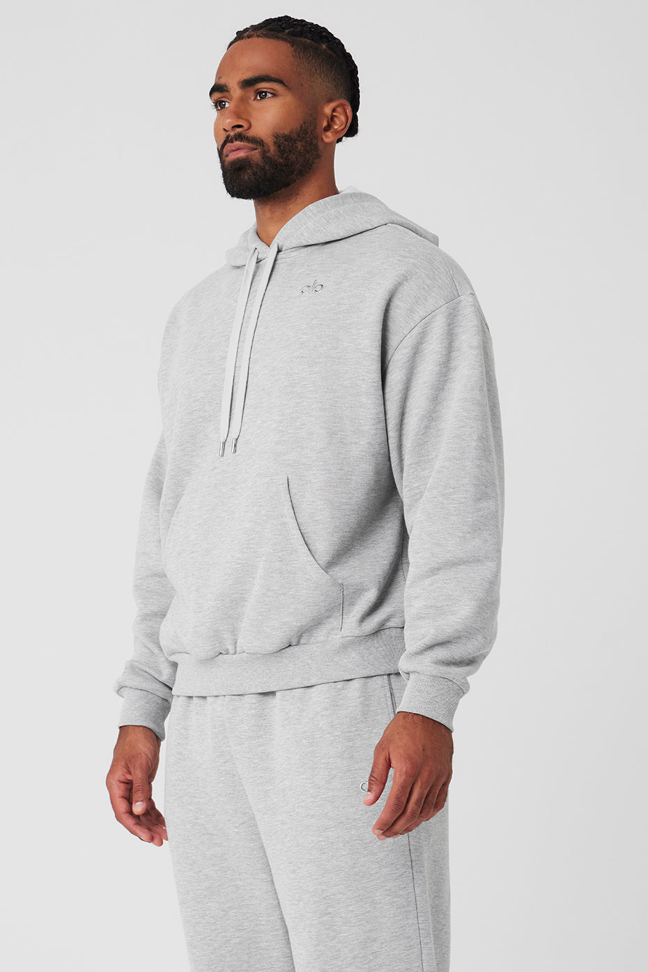 Alo Yoga Men's Accolade Hoodie Athletic Heather Grey