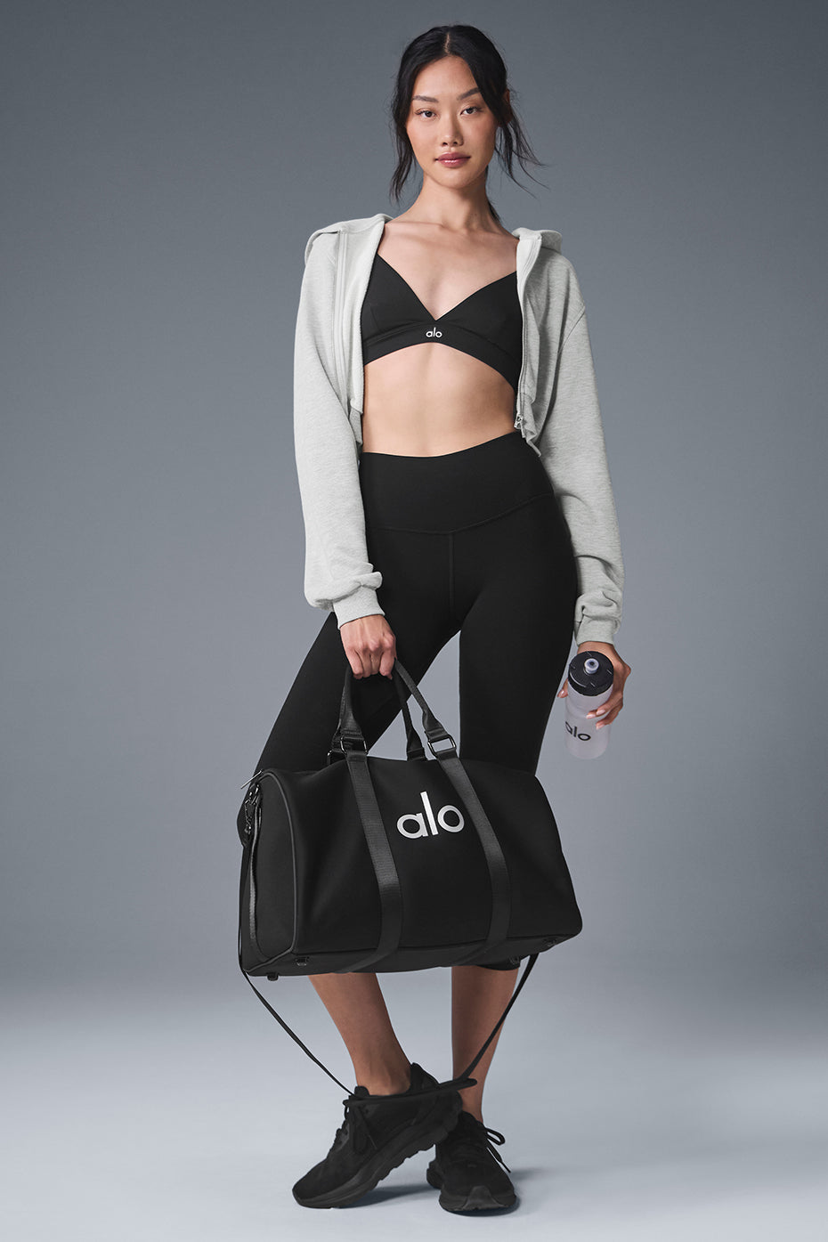 Alo Yoga Women's Sweet Escape Zip Up Hoodie - Athletic Heather Grey