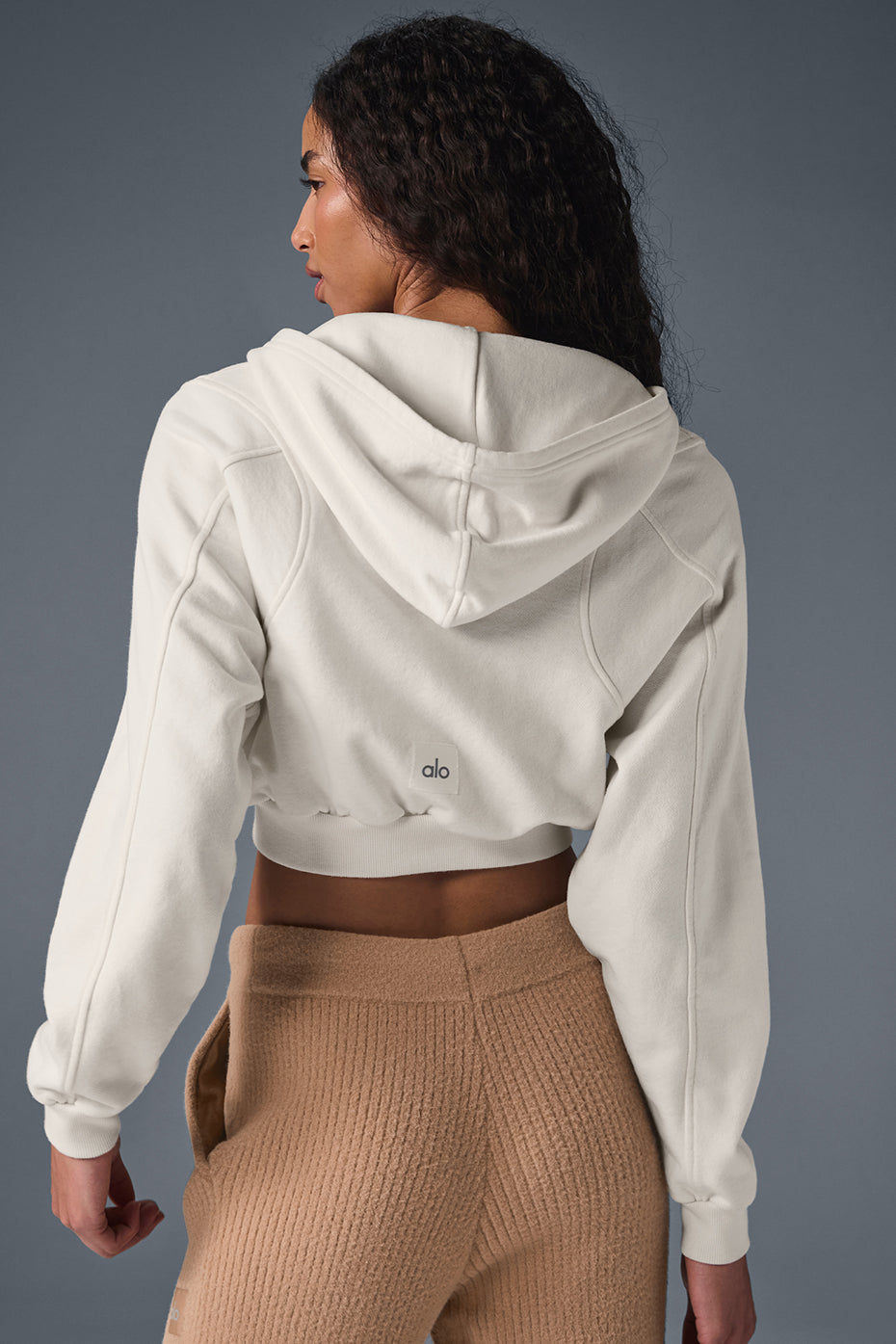 Alo Yoga Women's Sweet Escape Zip Up Hoodie - Ivory – Kanadadan Kapına