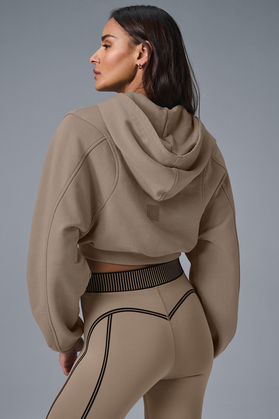 Alo Yoga Women's Sweet Escape Zip Up Hoodie Gravel