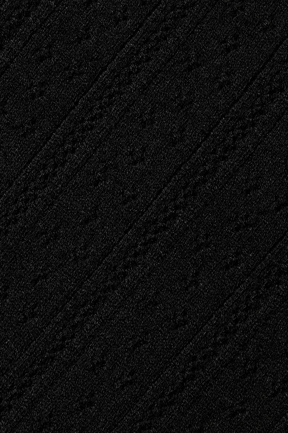 Alo Yoga Pointelle Sweater Be Mine Cardigan  -  Black
