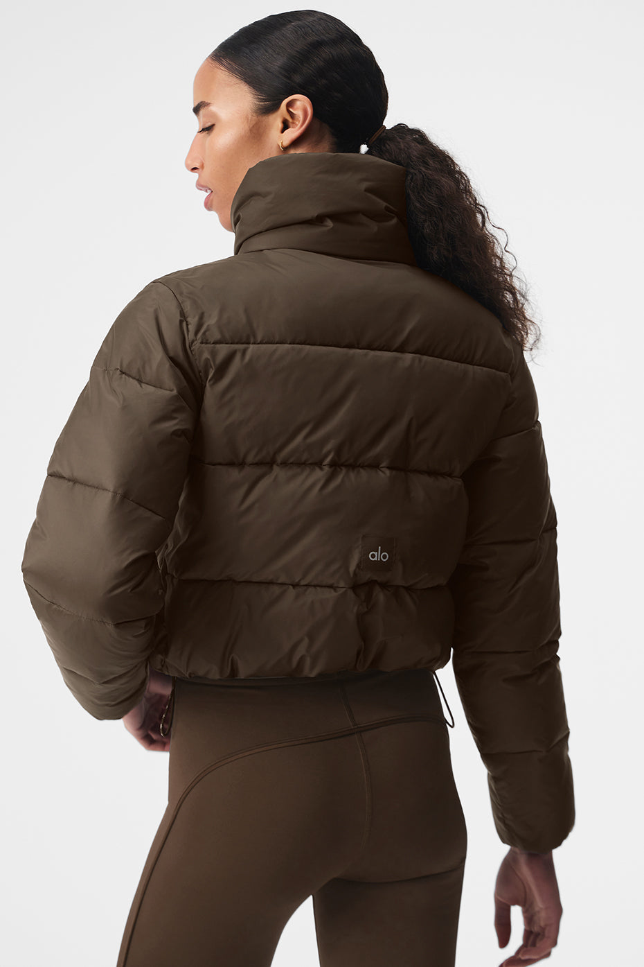 Alo Yoga Women Gold Rush Puffer - Espresso