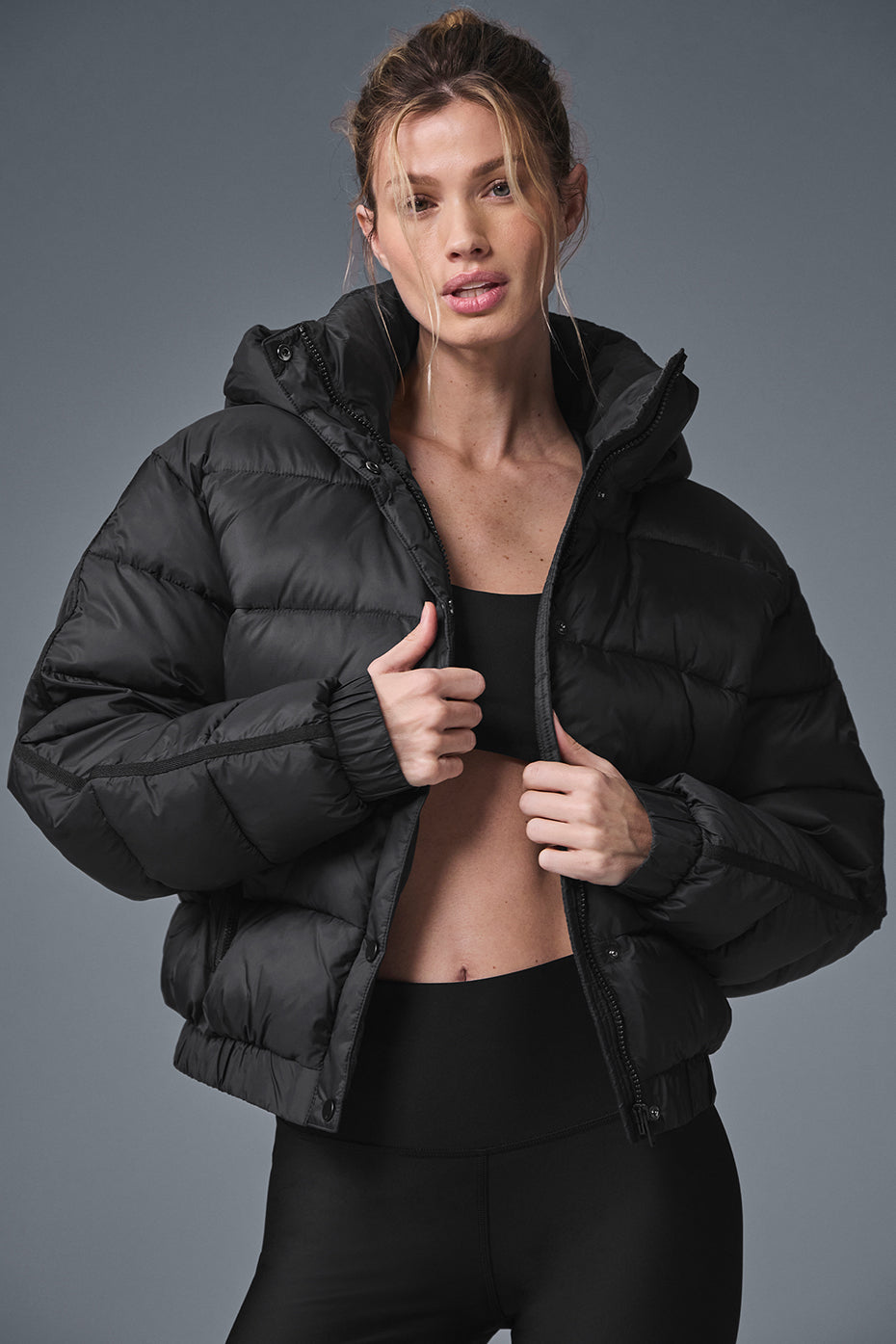 Alo Yoga Women Aspen Love Puffer Jacket - Black