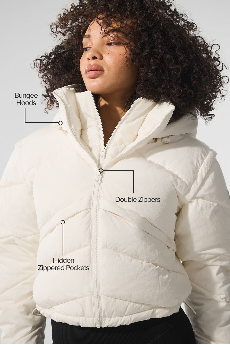 Alo Yoga Women Glacier Puffer - Ivory