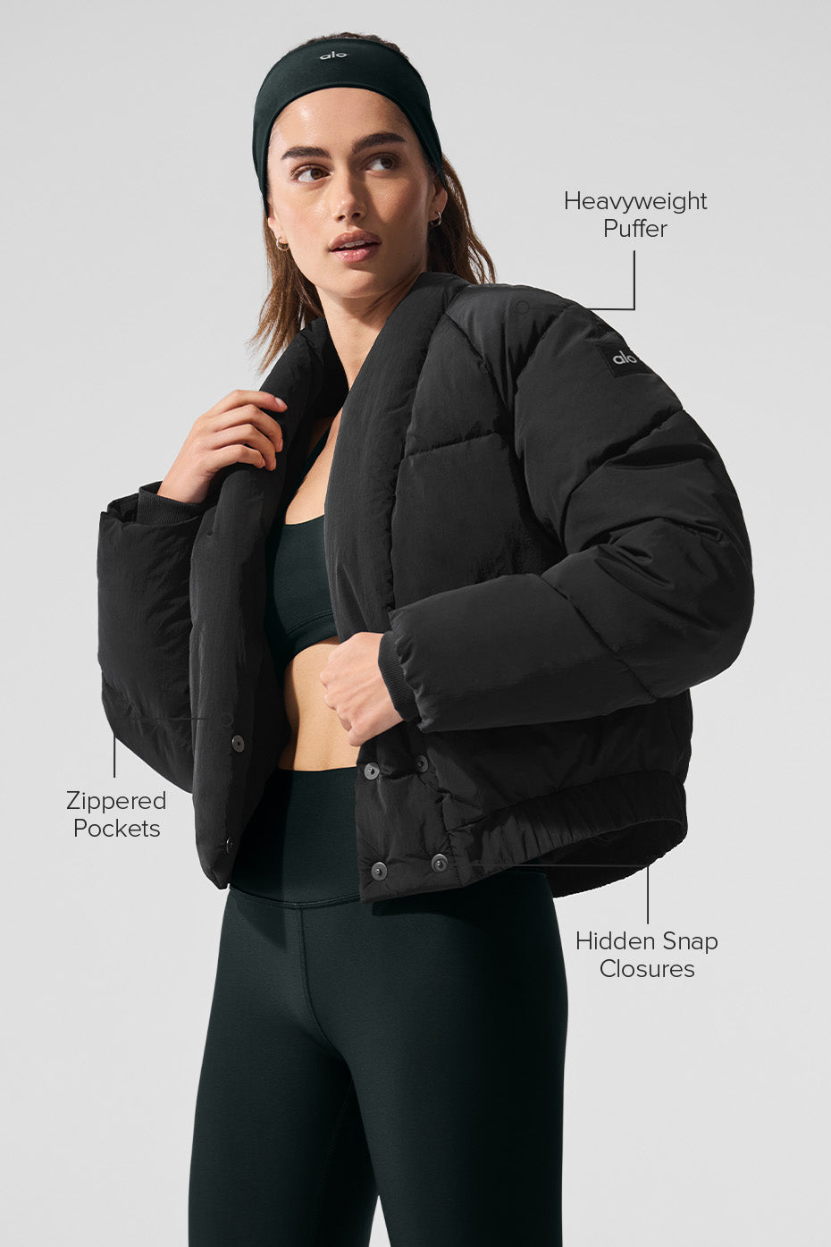 Alo Yoga Women Stargazing Puffer - Black