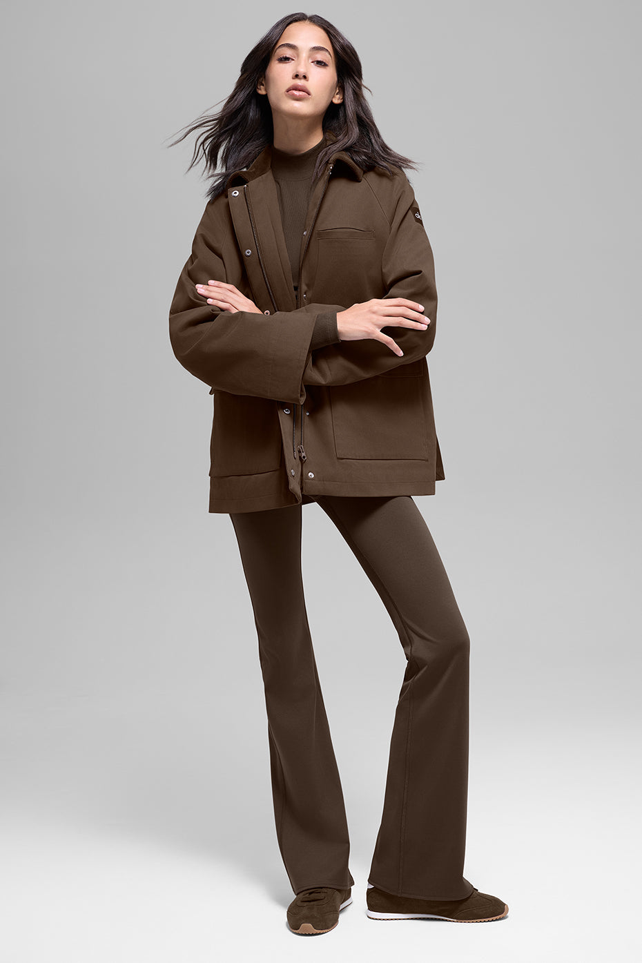 Alo Yoga Twill Barn Jacket  -  Espresso
