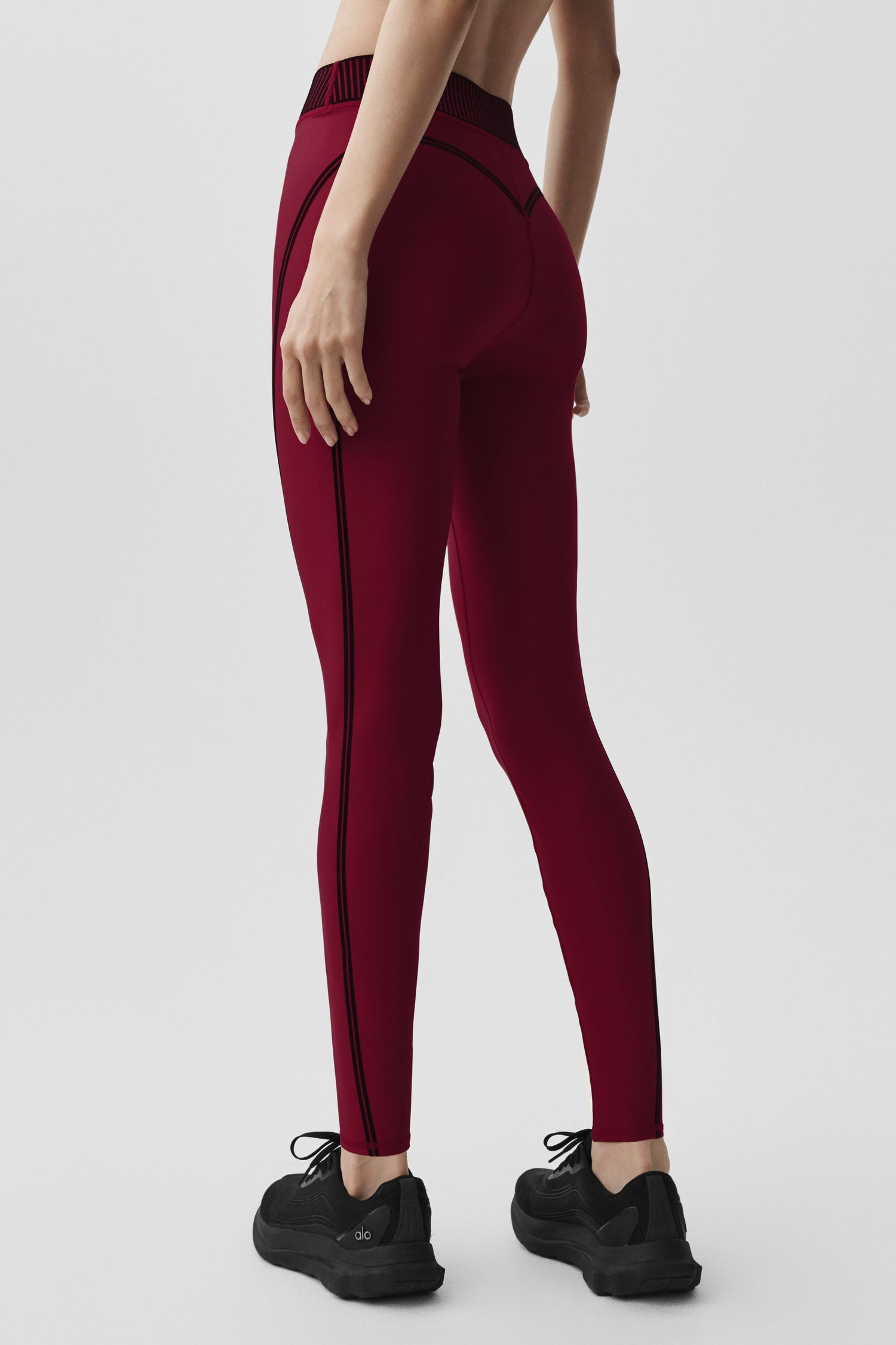 Alo Yoga Airlift High-Waist 7/8 Line Up Legging  -Summer Romance Red