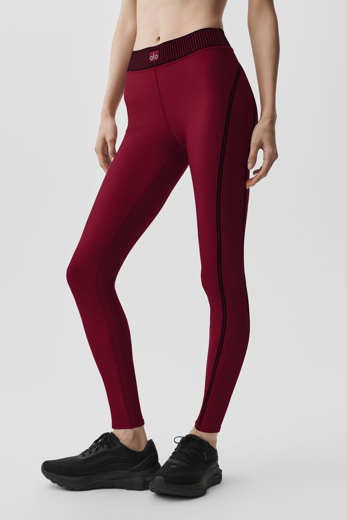 Alo Yoga Airlift High-Waist 7/8 Line Up Legging  -Summer Romance Red