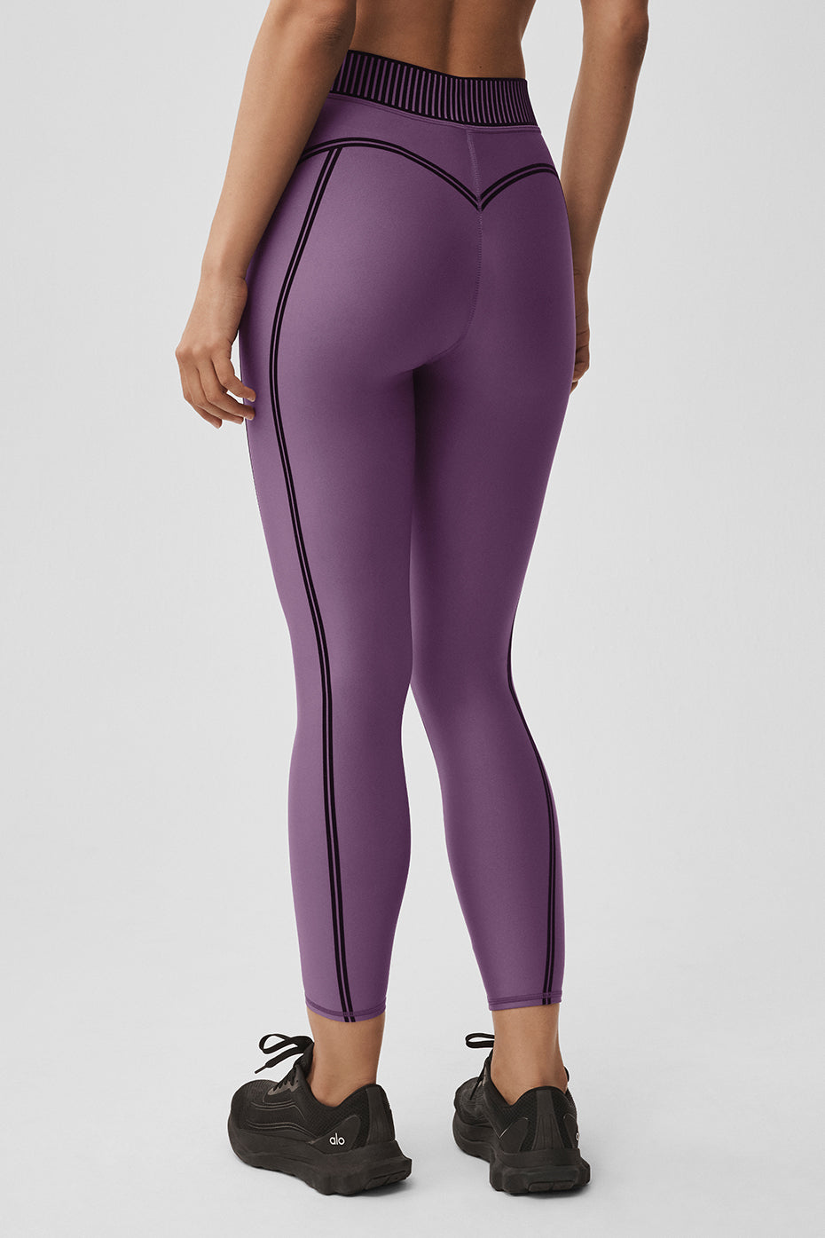 Alo Yoga Airlift High-Waist 7/8 Line Up Legging - Plum Kiss