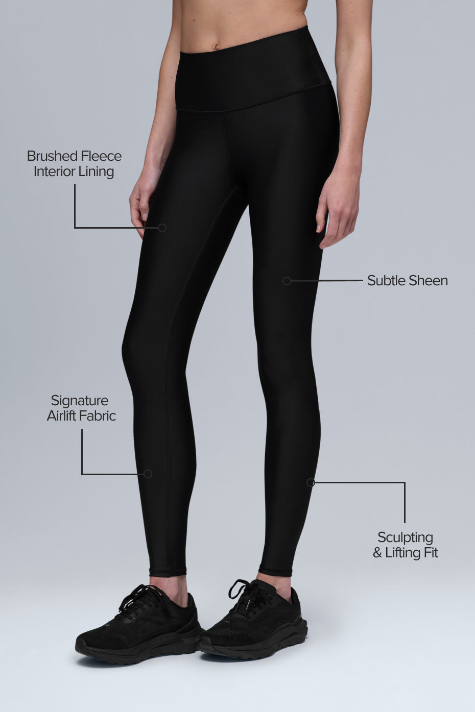 Alo Yoga Airlift Winter Warm High-Waist Legging- Black