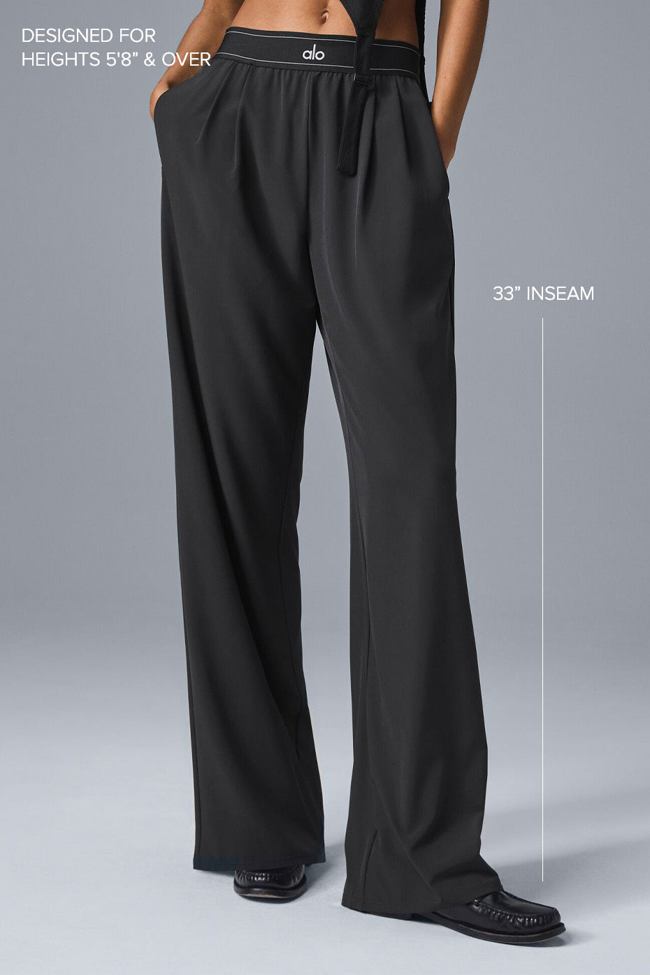 Alo Yoga Suit Up Trouser (Long)  -  Black
