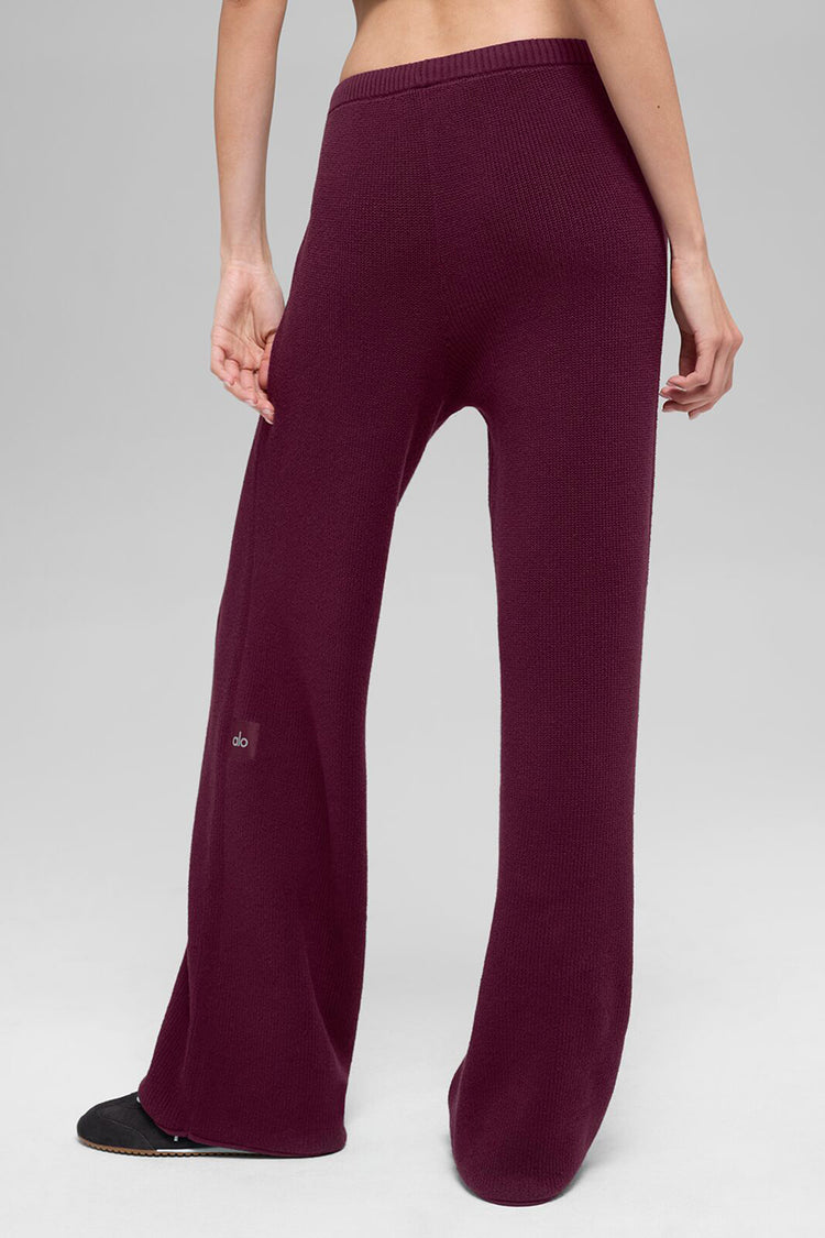 Alo Yoga Supernatural Sweater Pant  - Burgundy