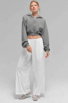 Alo Yoga Breezy Wide Leg Pant (Regular)  -  White