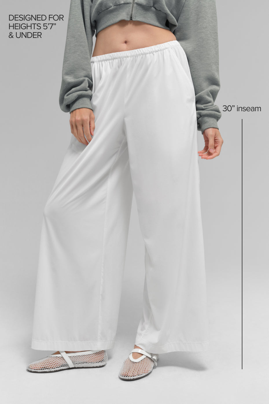 Alo Yoga Breezy Wide Leg Pant (Regular)White