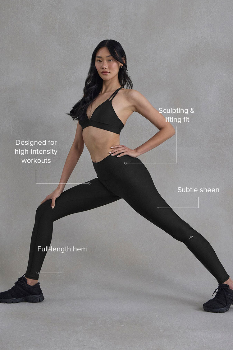 Alo Yoga Women's High-Waist Airlift Legging  -  Black