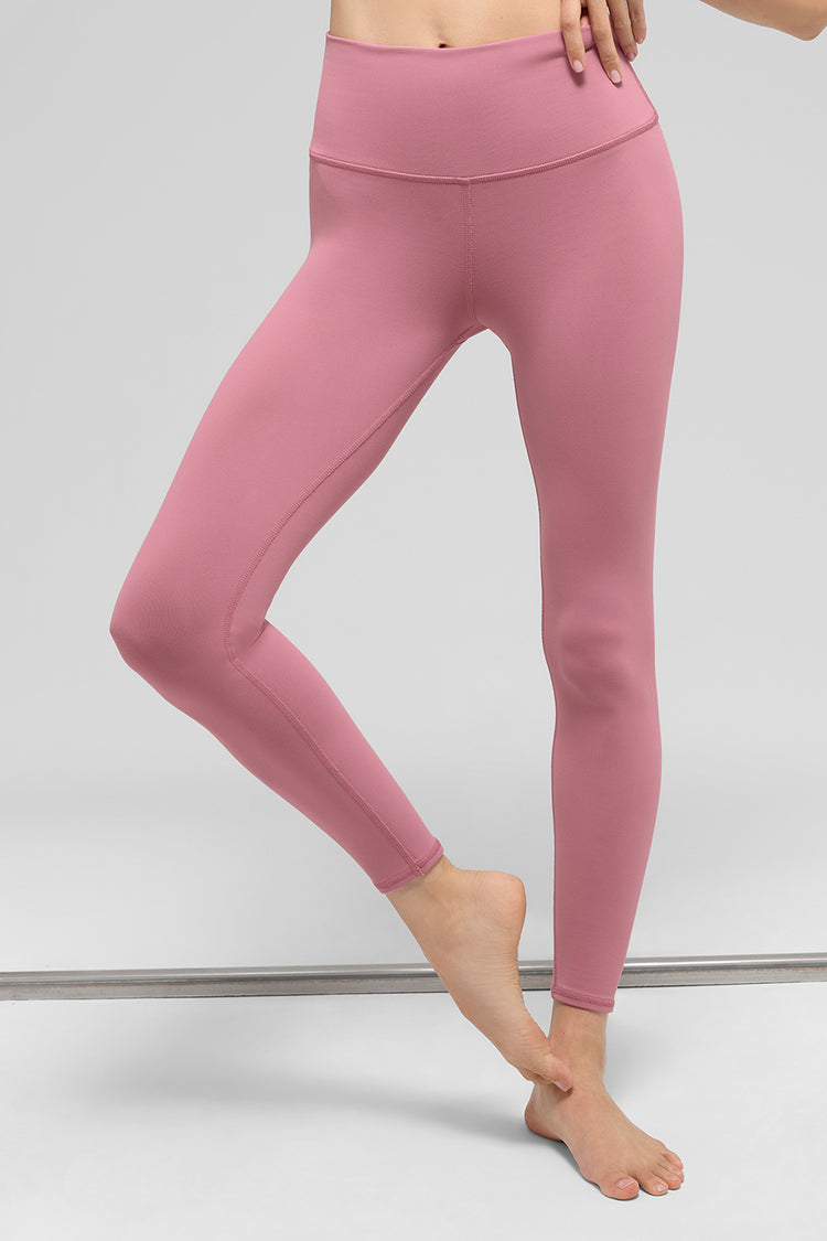 Alo Yoga 7/8 High-Waist Airbrush Legging -Pink Wild Rose