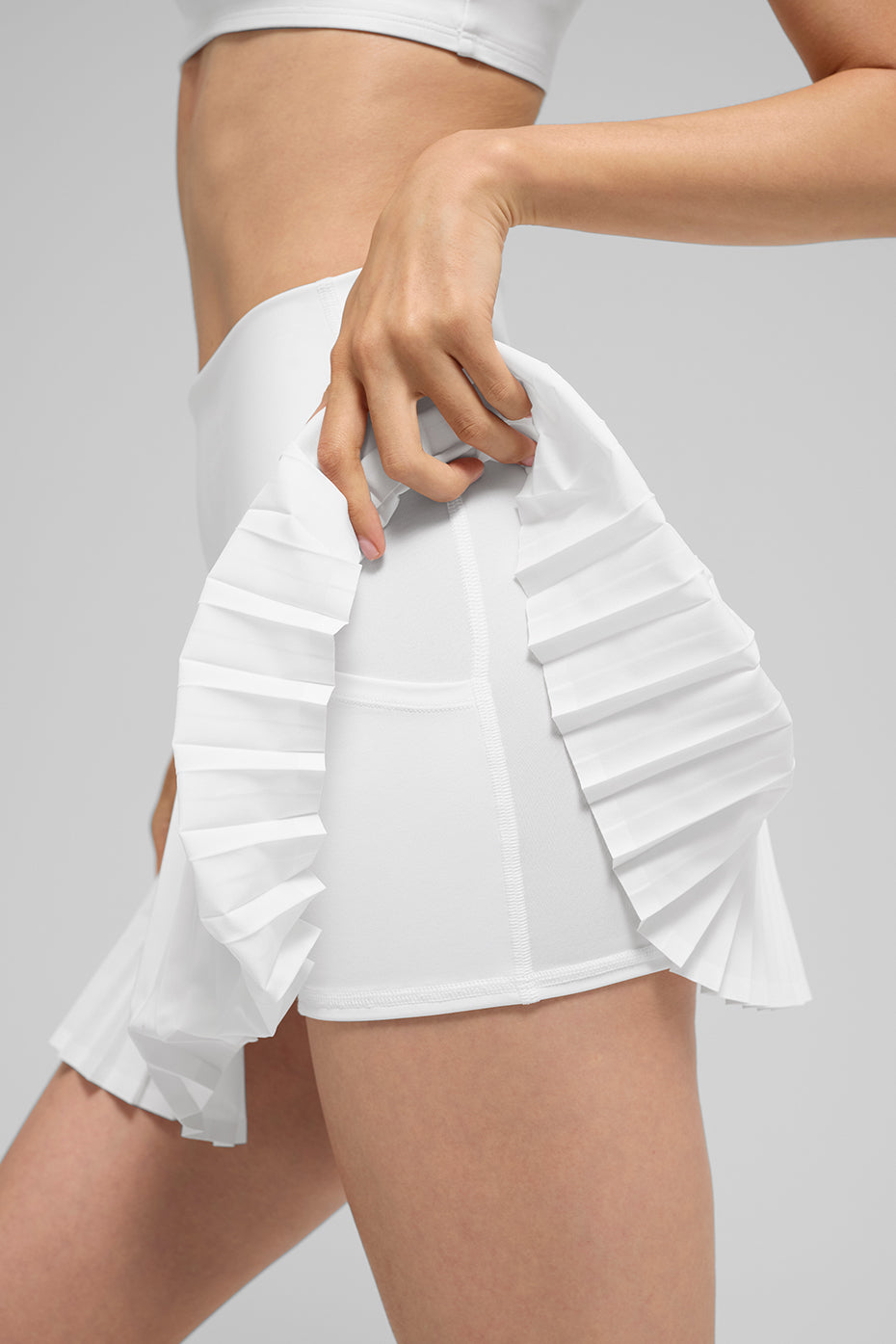 Alo Yoga Grand Slam Tennis Skirt-White