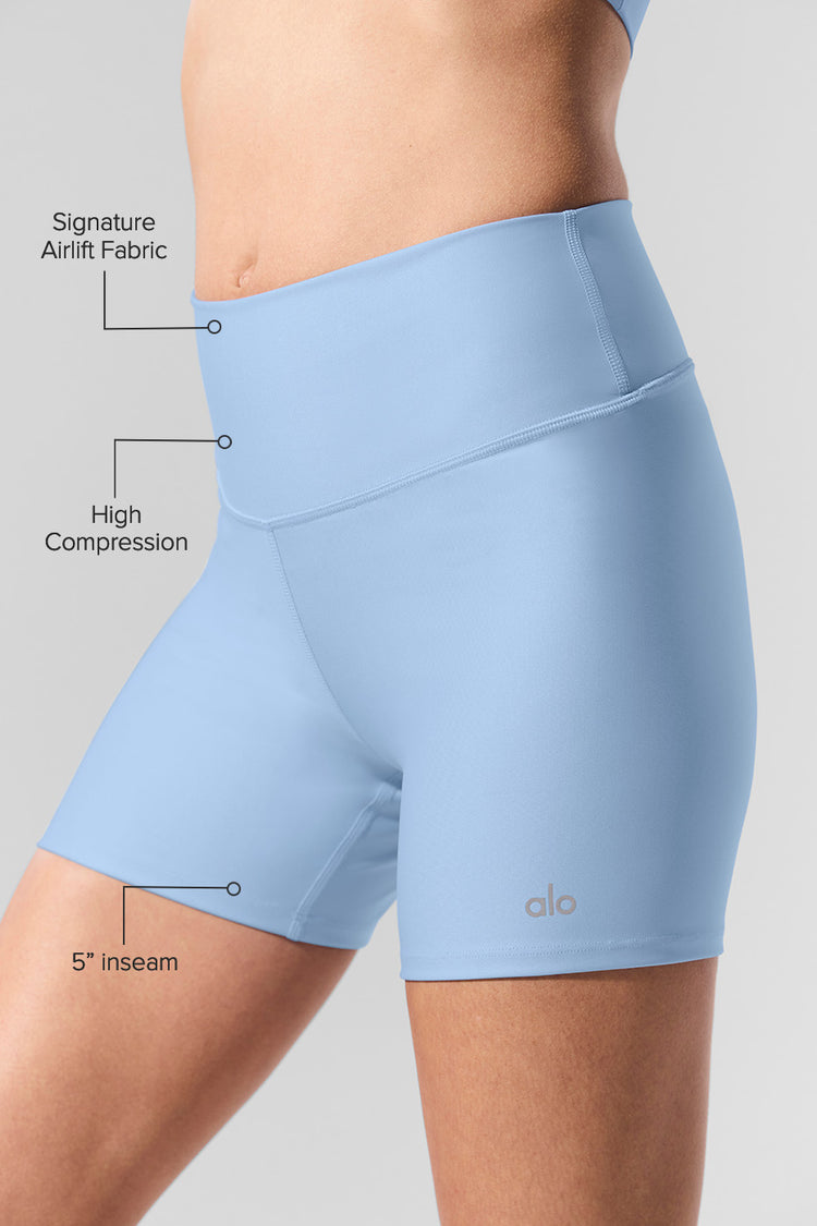 Alo Yoga 5" Airlift Energy Short-Seashell Blue