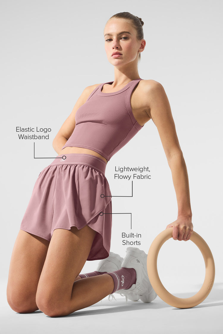 Alo Yoga Match Point Short Smoky Quartz