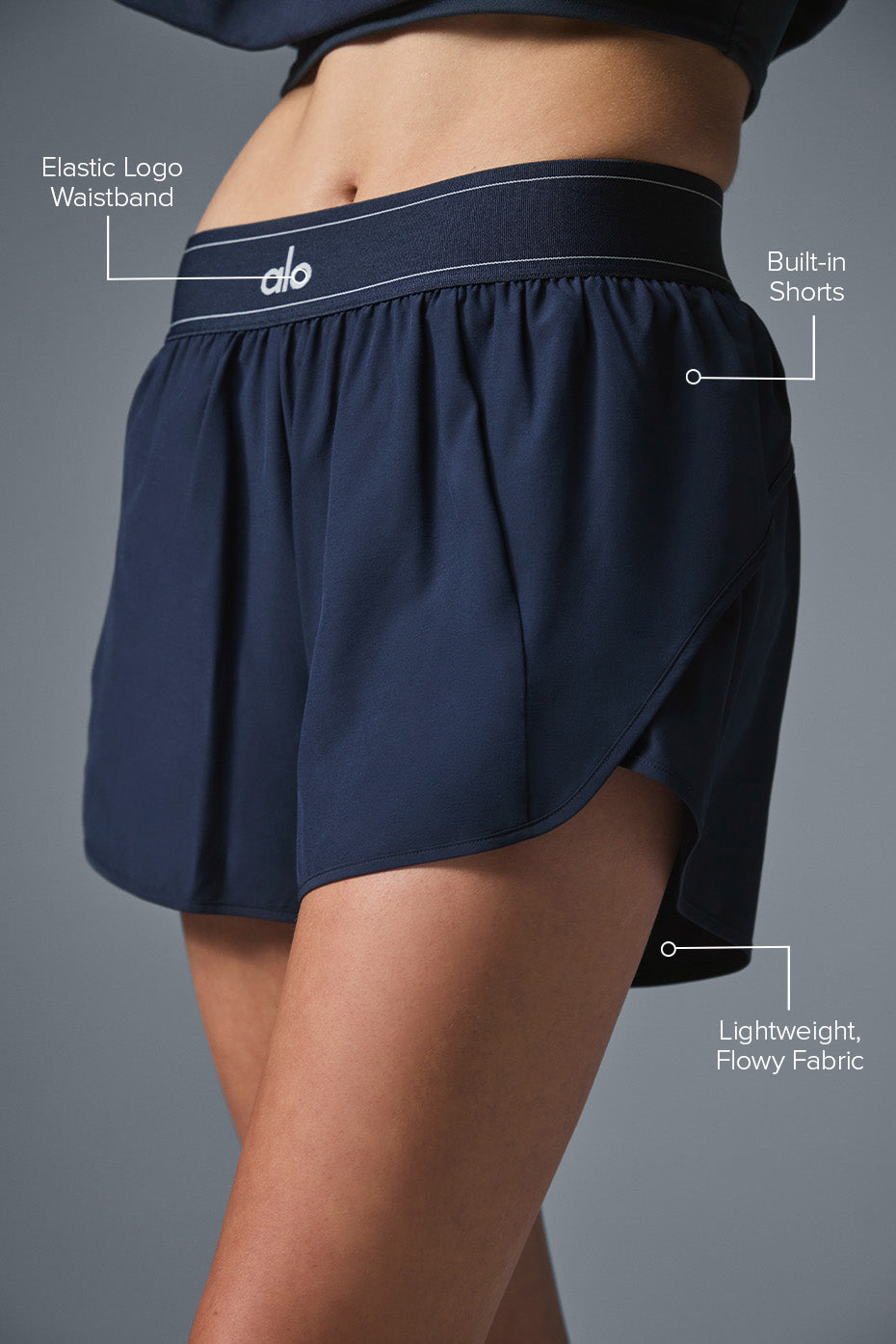 Alo Yoga Match Point Short - Navy – Kanadadan Kapına