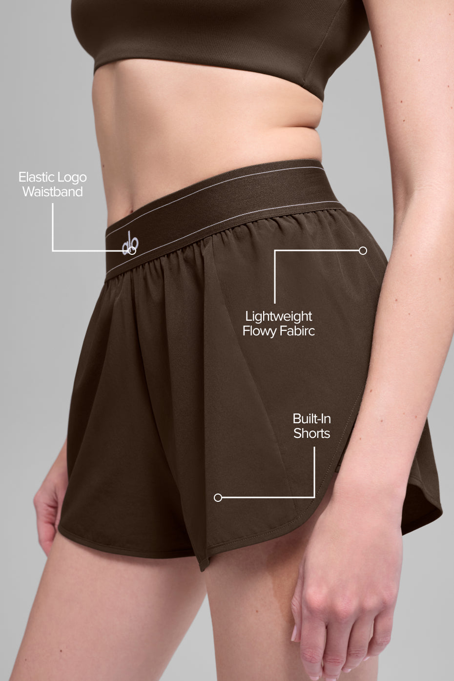 alo matchpoint ショーツ　Sサイズ　espresso Alo Yoga Match Point Short - Espresso – Kanadadan Kapına