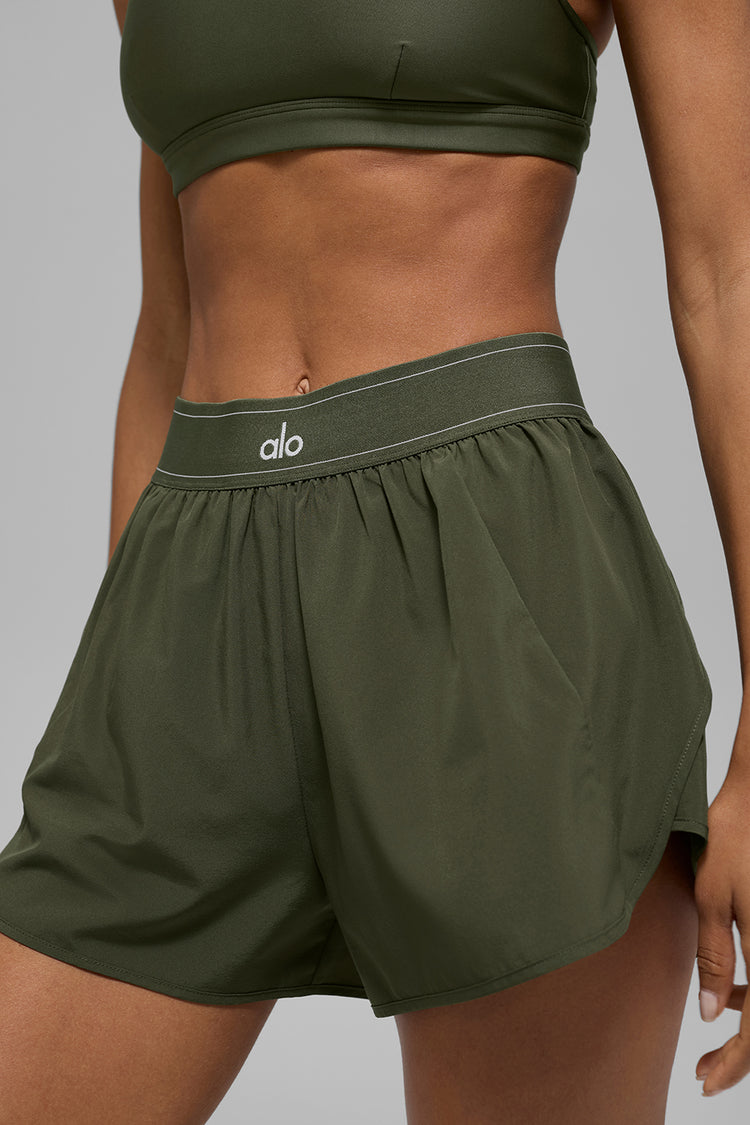 Alo Yoga Match Point Short Green Olive