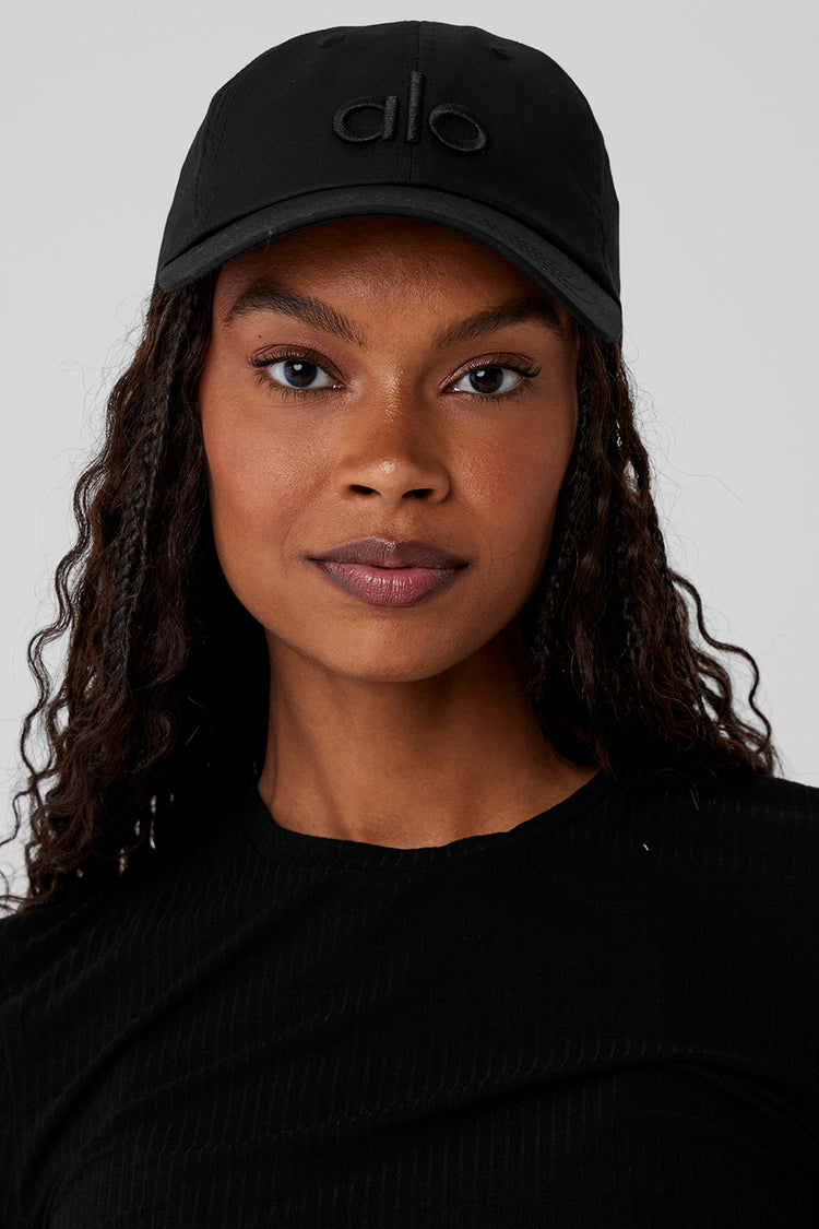 Alo Yoga Off-Duty Cap  -  Black/Black