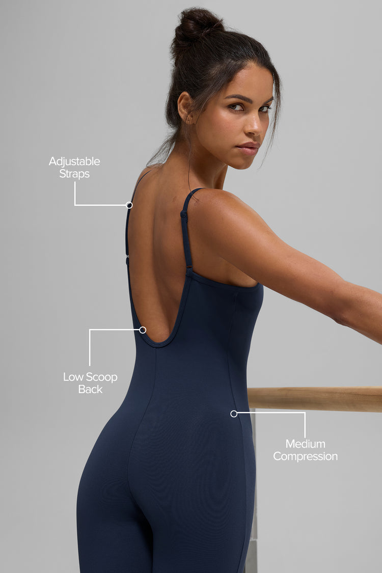 Alo Yoga Airbrush One And Done Onesie-Navy