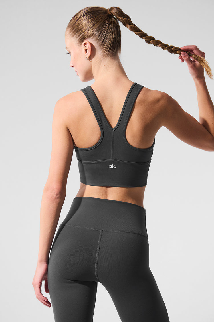 Alo Yoga Wild Thing Bra-Anthracite