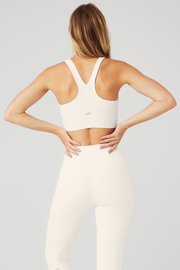 Alo Yoga Wild Thing Bra  -  Ivory