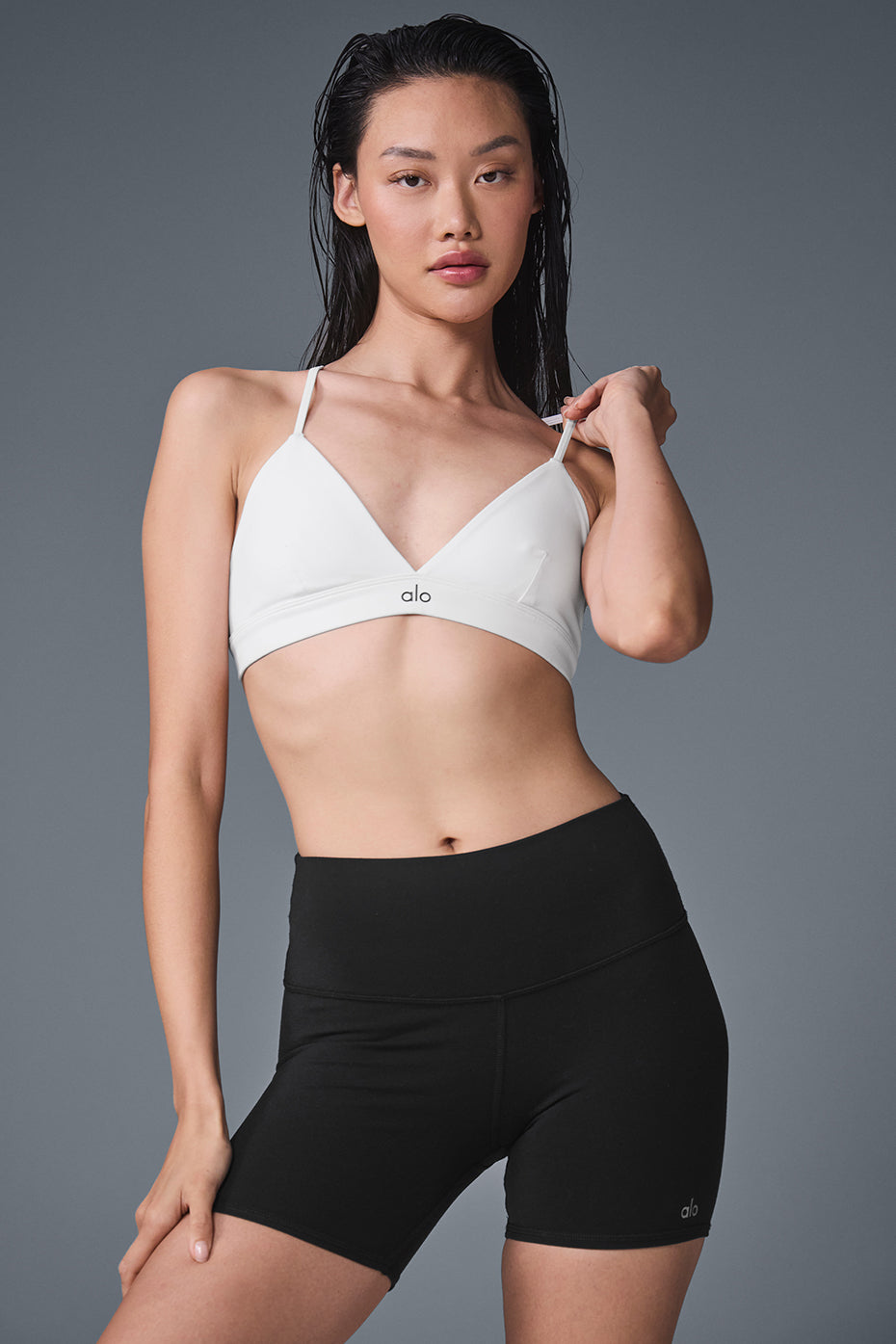 Alo Yoga Splendor Bra - White/Black – Kanadadan Kapına