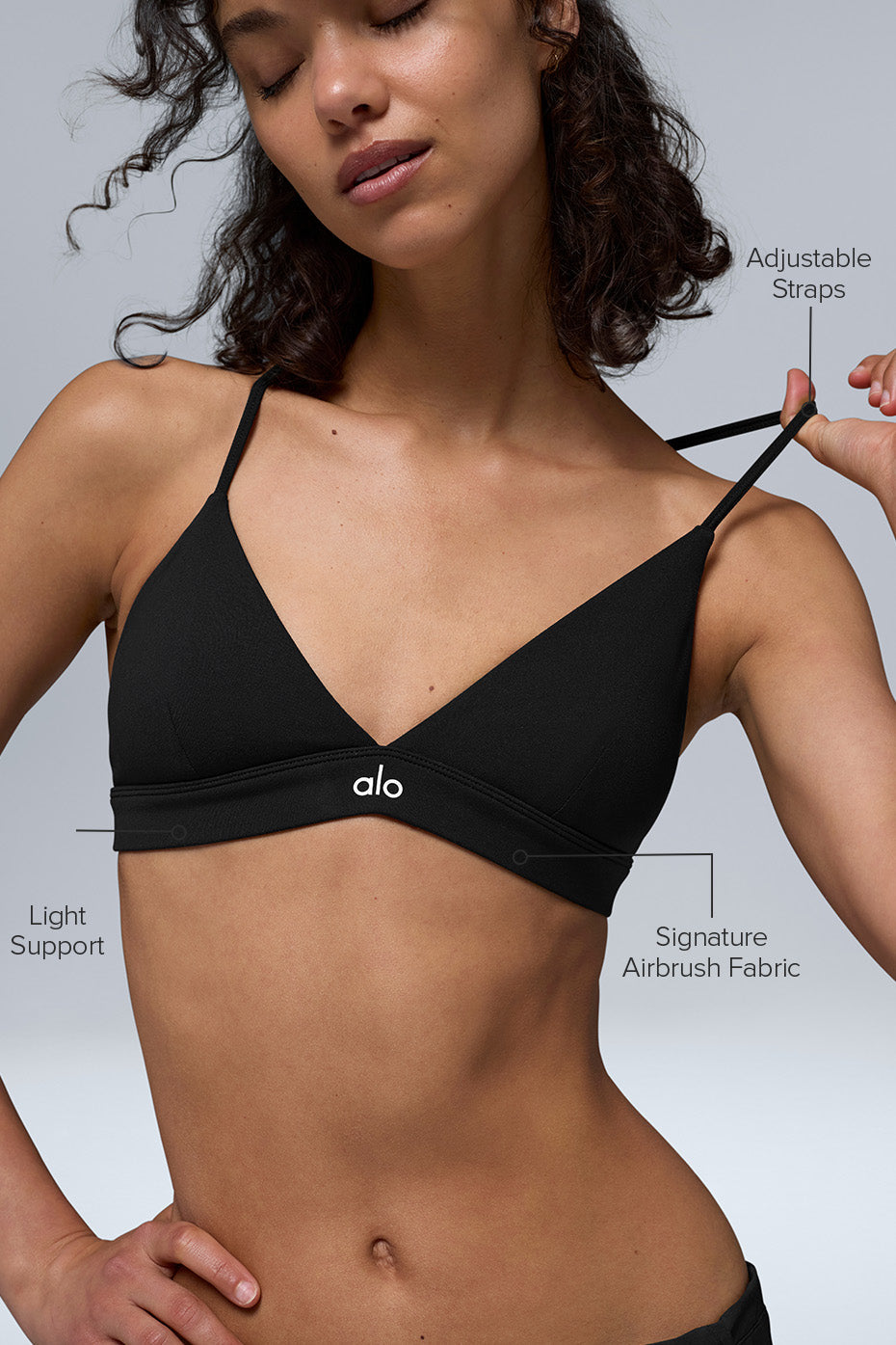 Alo Yoga Splendor Bra- Black