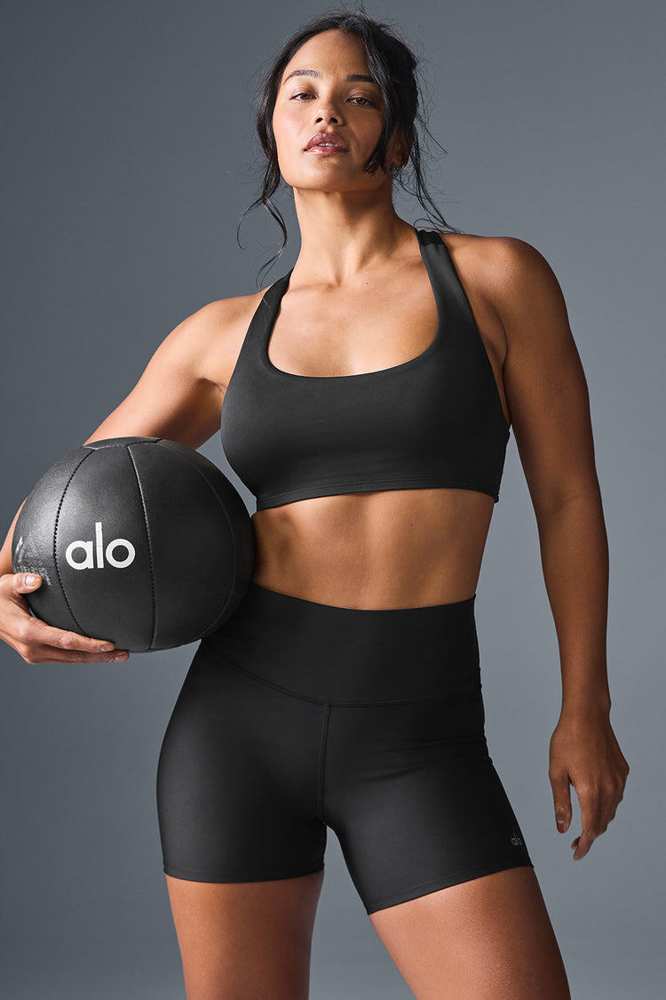 Alo Yoga Airlift Advantage Racerback Bra-Black