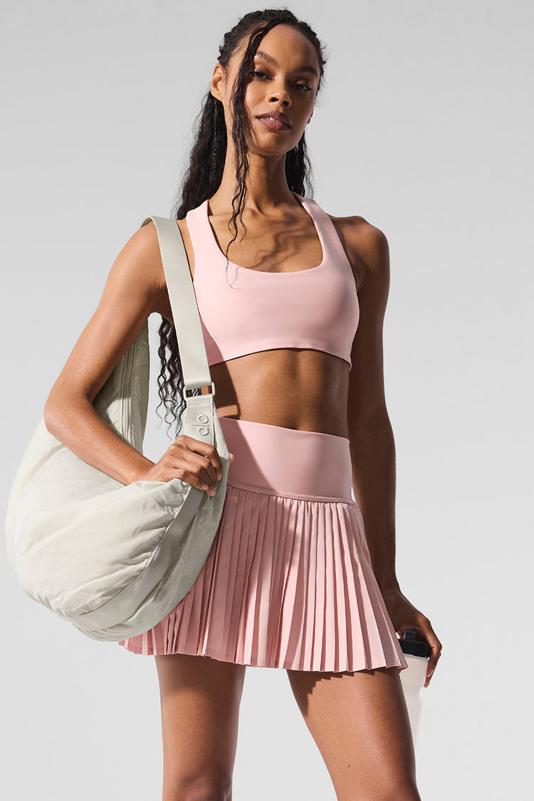 Alo Yoga Airlift Advantage Racerback Bra- Pink Quartz