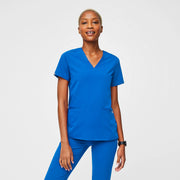 FIGS Casma Three-Pocket Scrub Top™-Royal Blue