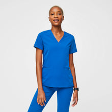 FIGS Casma Three-Pocket Scrub Top™-Royal Blue