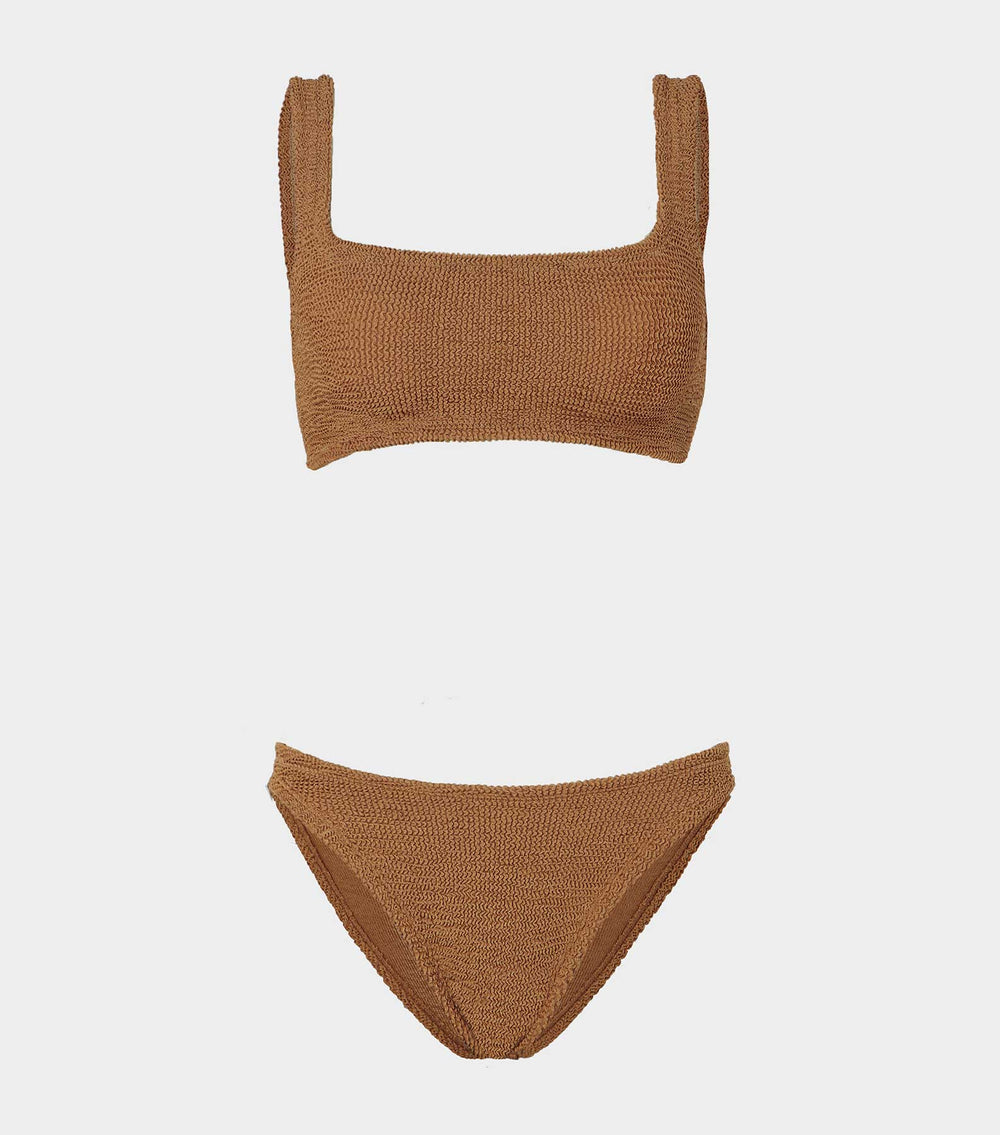 Hunza G Xandra Bikini - Metallic Cocoa
