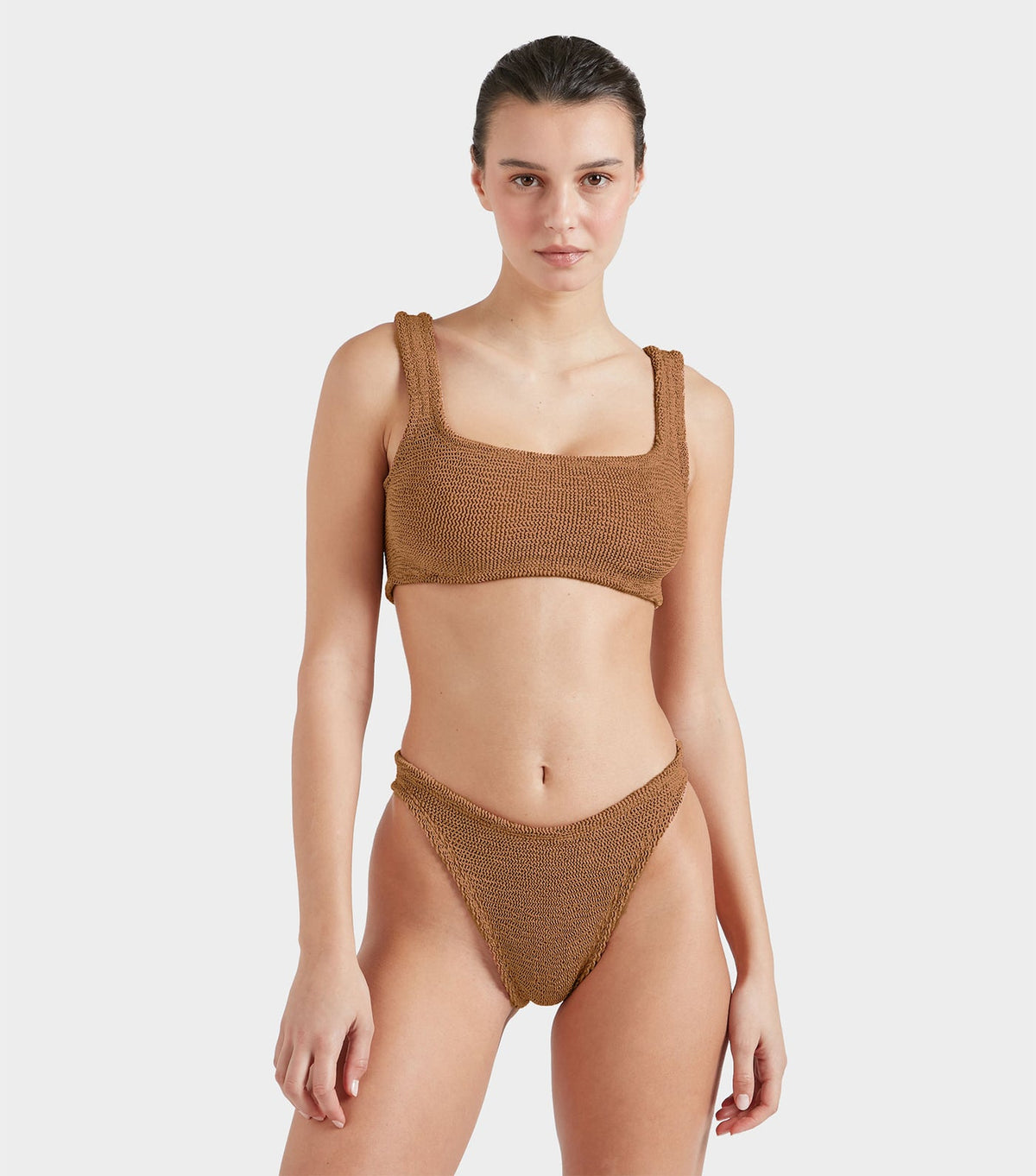 Hunza G Xandra Bikini - Metallic Cocoa