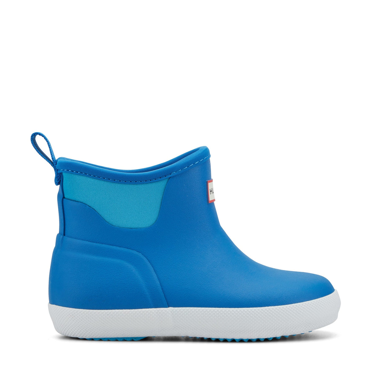 Hunter Little Kids Finley Pull On Waterproof Rain Boots-Aqua Flash