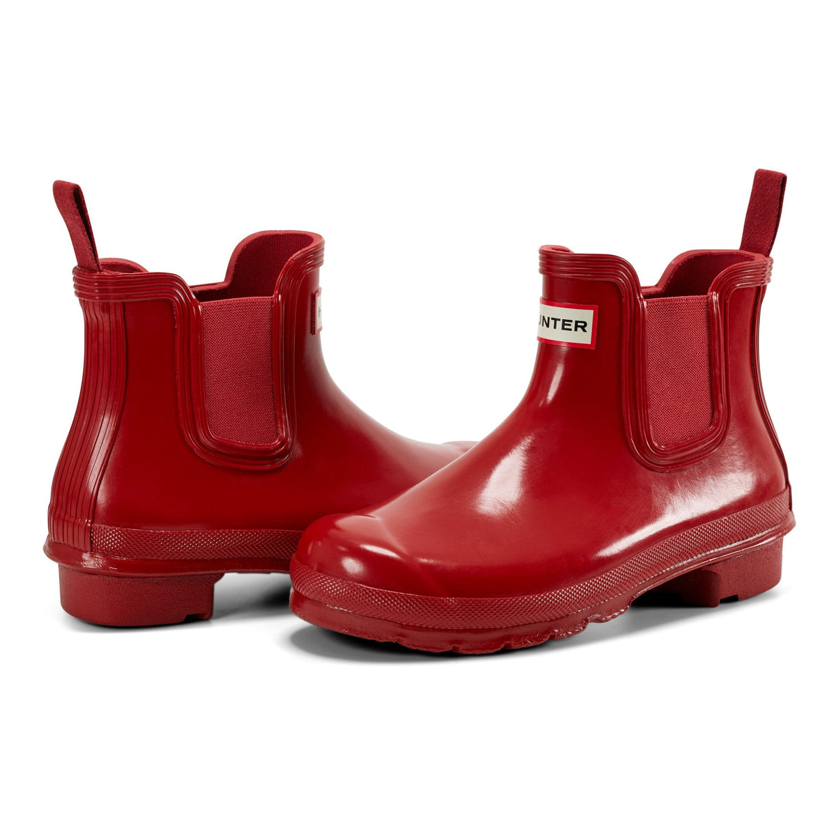Hunter Women's Original Gloss Chelsea Boots -Military Red
